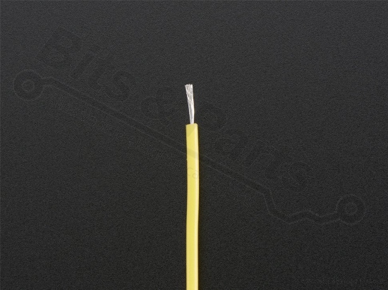 Siliconendraad meeraderig 26AWG 0,5mm 2 meter - geel